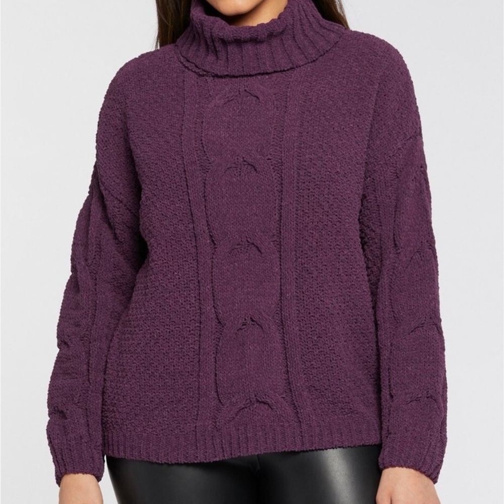 Seven7 Purple Cowl Neck Sweater *GOOD USED CONDITION*